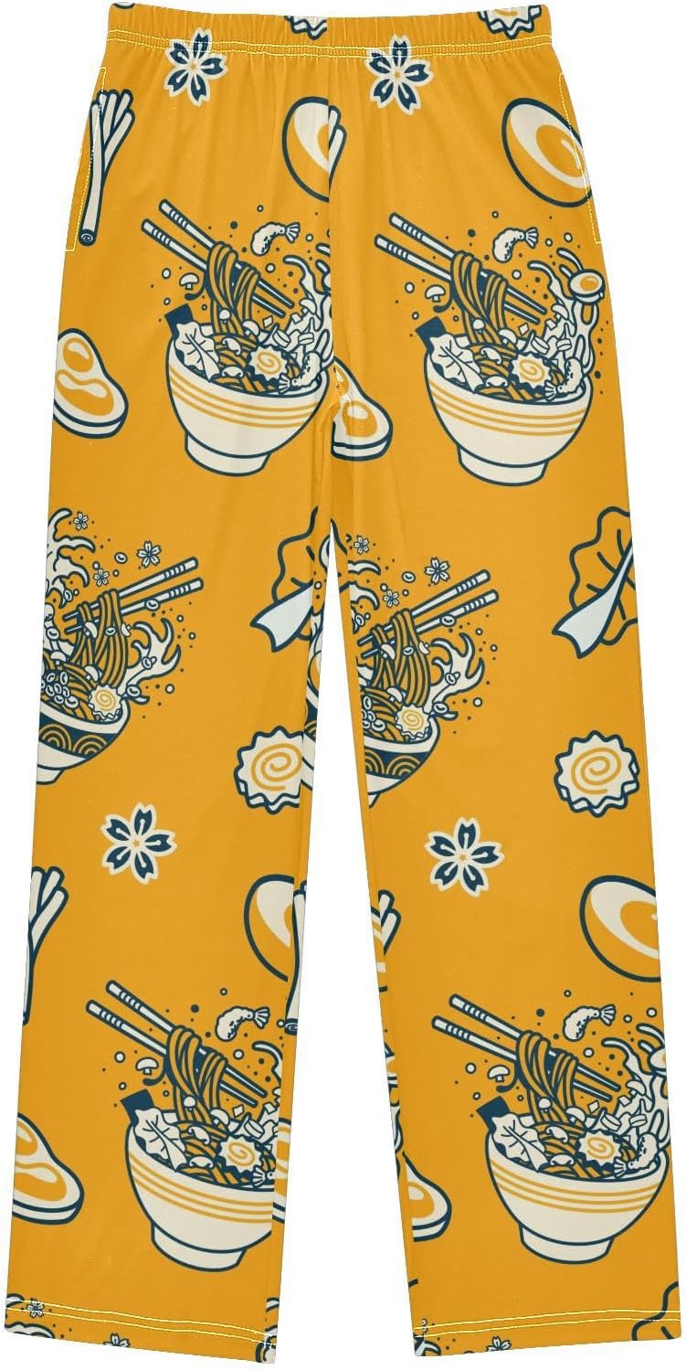 Krafig Pajama Pants Long Pj Pants Soft Elastic Waist Pajama Bottoms Lounge Pants - Image 1